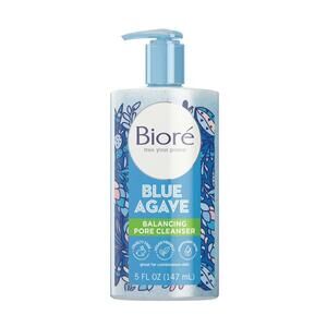 New Biore Blue Agave Balancing Pore Cleanser For Combination Skin 5 oz Disc.